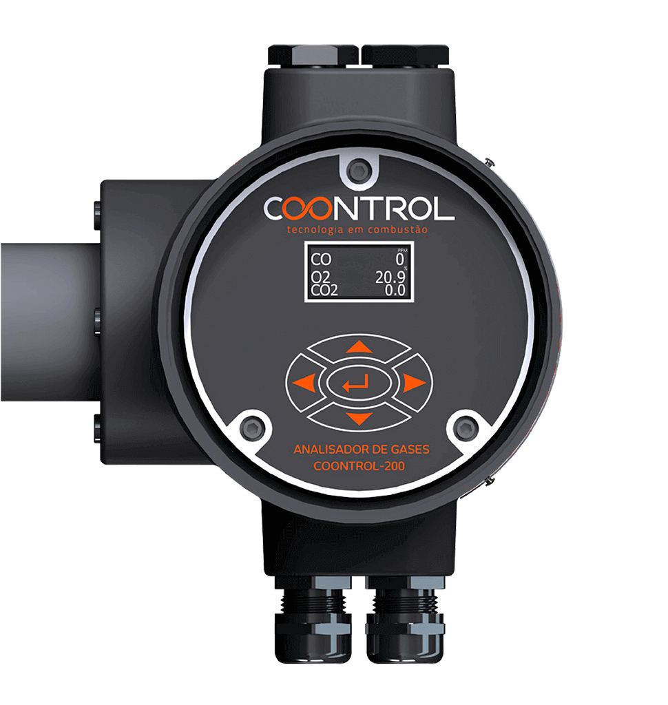 Analisador de gases de CO2, O2 e CO - COONTROL 200